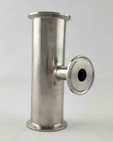 2" x 1" Sanitary Solutions SS7RMP- 2.5 x 2-304, Clamp Reducing Tee, Polish ID/OD, 304 Stainless Steel