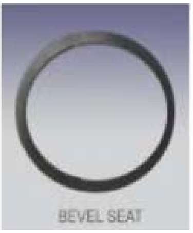 2-1/2" Sanitary Solutions SS40BS-X-2.5, White Silicone Bevel Seat Gasket