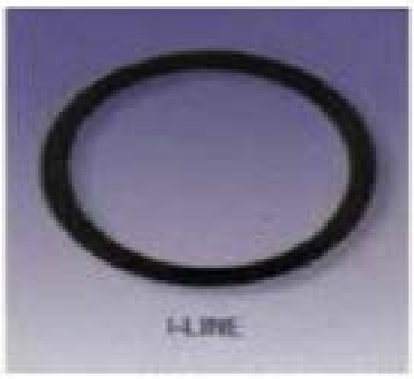 3" Sanitary Solutions SS40IE-3, I-Line EPDM Black Gaskets, 3/32"