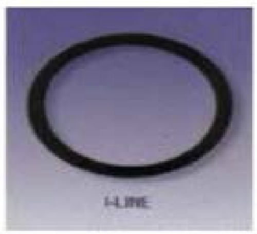 6" Sanitary Solutions SS40IH-6, I-Line BUNA-N Black Gaskets, 3/32"