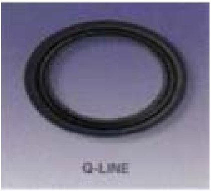 1-1/2" Sanitary Solutions SS40QH-1.5, Q-LINE BUNA Black Gaskets