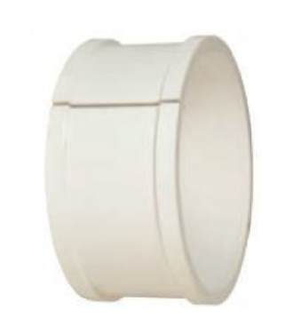 Sanitary Solutions SSPVC, PVC Sleeve with Hardware, 304 Stainless Steel