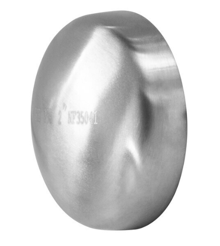 10" Sanitary Solutions SS16W-10-304, Buttweld End Cap, T304 Stainless Steel
