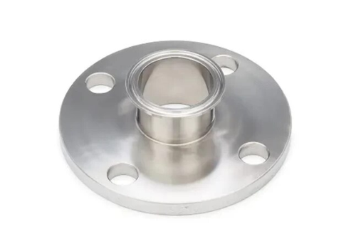 1" Sanitary Solutions SS51-14MP-1-316L, Flange x Clamp Adapter-  Machine Finish, 316L Stainless Steel