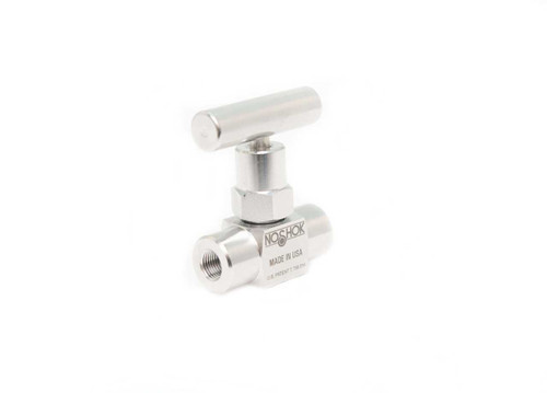 NOSHOK 101-FFS - 1/8" NPT, Female-Female, Stainless Steel, Hard Seat, Mini Needle Valve