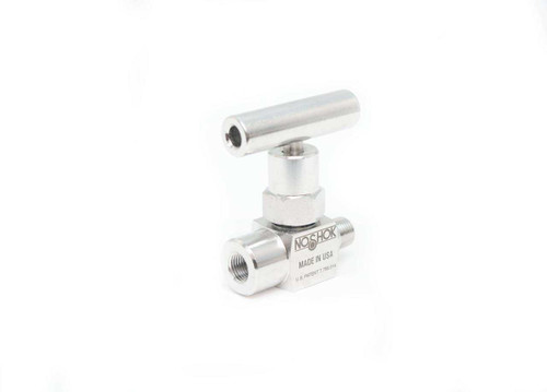 NOSHOK 102-MFS - 1/4" NPT, Male-Female, Stainless Steel, Hard Seat, Mini Needle Valve