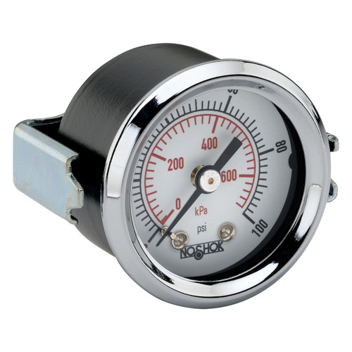 1-1/2" NOSHOK 100 Series Vacuum Gauge, Back Connection- Steel Panel Mount Case 1-1/2" NOSHOK 100 Series Vacuum Gauge, Back Connection- Steel Panel Mount Case