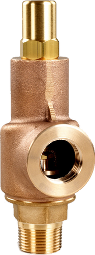 Aquatrol 1-1/2" MNPT X 1-1/2" FNPT - Brass/Bronze Series 69 Non-Code Liquid Relief Valve - Metal Seating - Closed Cap Set 50 to 400 psi