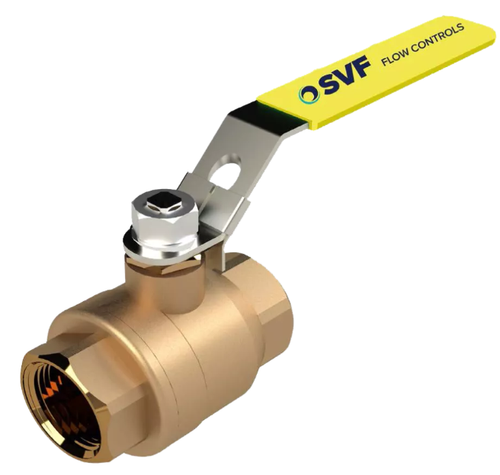 3/4" SVF Flow Control 20BZ Series, 2-Piece, Bronze Ball Valve, Full Port, RTFE Seat, Threaded, 600 WOG