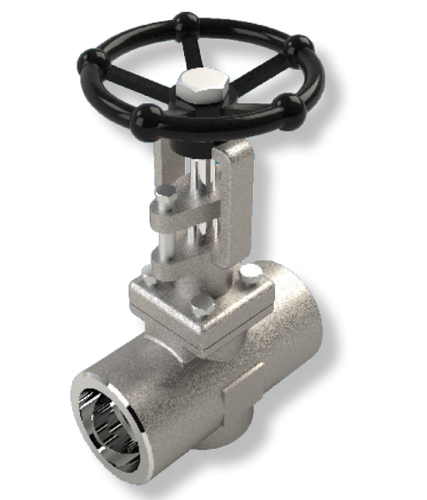 3/4" SVF Flow Control 500F Gate Valve, Forged Stainless Steel Body, Socket Weld Ends