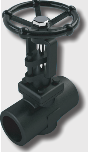 1-1/4" SVF Flow Control 505F-8 Globe Valve, Forged Carbon Steel Body, Trim 8, FIP Threaded