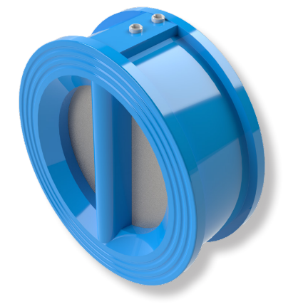 12" SVF Flow Control CVC Wafer Check Valve, Ductile Iron Body with Epoxy Coating, Spring Loaded, 300 WOG