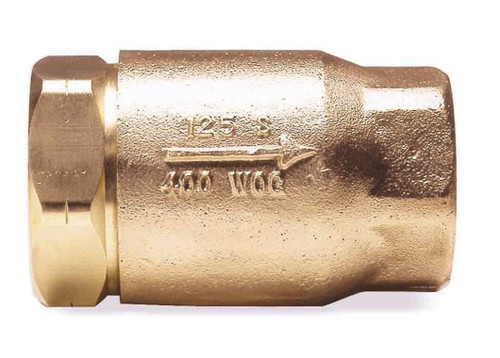 1-1/4" Apollo 61LF-106-01 - Bronze, NPT, In-Line Ball Cone Check Valve