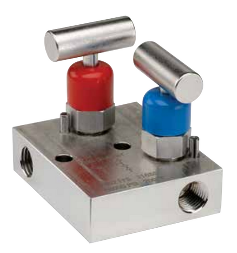 NOSHOK 2602-FFC - Hard Seat, 1/4" NPT Female x 1/4" NPT Female,2 Manifold Valve