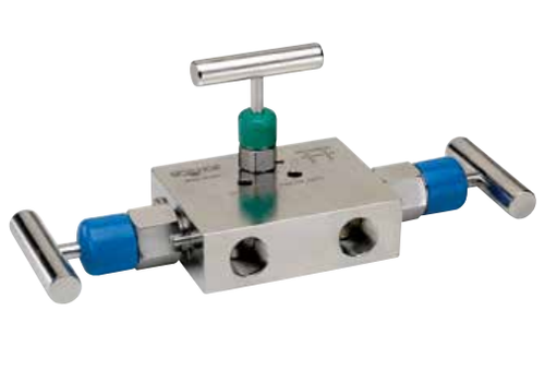 NOSHOK 3510-FFS - Soft Seat, 1/2" NPT Female x 1/2" NPT Female, 3 Manifold Valve