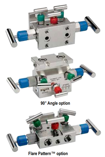 NOSHOK Natural Gas 5 Manifold Valves with Soft Seat/Tip