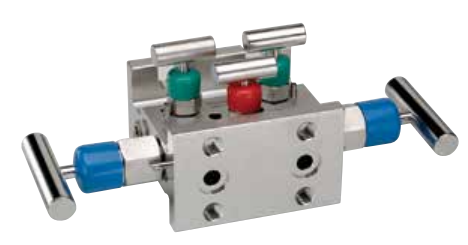 NOSHOK 5530-MFS - Soft Seat, Flange x 1/2" NPT Female, 5 Manifold Valve