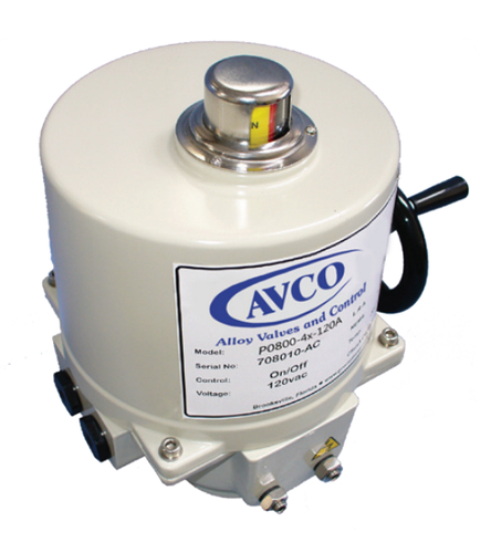 AVCO P0800 Electric Actuators - Quarter Turn, On/Off, 24 AC/DC, NEMA 4X