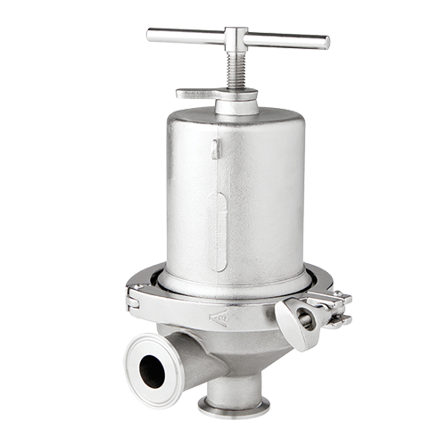 1-1/2" Steriflow FB5C-150-6L-AM-AP-TY-XX-JL-AA Sanitary Spring Operated Back Pressure Regulator -  316L Body 32 Ra, Teflon/Viton O-ring, Jorlon Diaphragm, Hard Seat - Includes 3A Cert., MTR, FDA Cert.