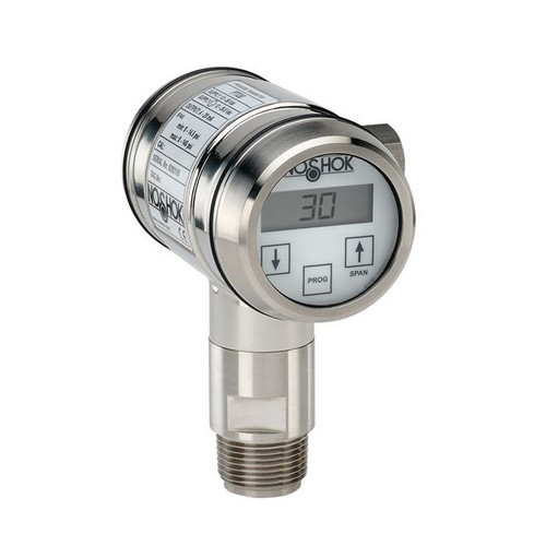 NOSHOK PTI30 Series High Accuracy Intelligent Industrial Pressure Transmitter PTI30-17PSIG-1-1-73-25, Min. span 4 psi, max. span 17.4 psi, 1 National Pipe Thread (NPT) Male Flush, M12 x 1 4 Pin