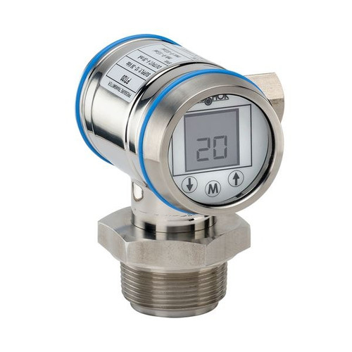 NOSHOK PTI20 Series Intelligent Industrial Pressure Transmitter PTI20-20PSIG-1-1-74-25, Min. Span 5.8 psi, Max. Span 23 psi, 1-1/2" National Pipe Thread (NPT) Male Flush, M12 x 1 4 Pin