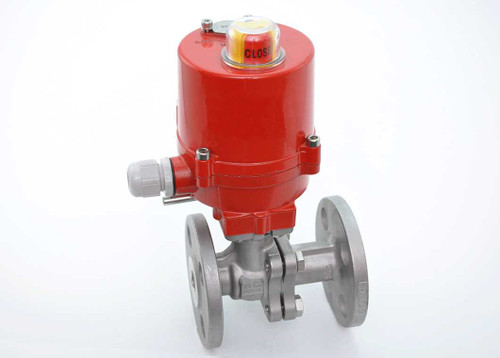 1" JFlow DM2533FTMTMF1-JFE-003 - Electric, Stainless Steel, Flanged, Ball Valve