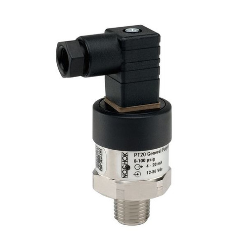 NOSHOK PT20 Series General Purpose Fixed Range Pressure Transmitter PT20-2000PSIG-1-1-10-7, 0 to 2000psig, G 1/4 B EN 837, DIN Form C