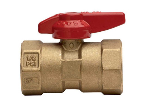 Bonomi 9280 Series - Ball Valve, One Piece, Brass, Standard Port, FIP Threaded, Manually Operated