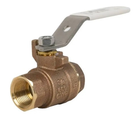 1/4" Jomar Valve T-200CSSG, 2 Piece, Full Port, NPT Threaded, Lead-Free Bronze, Stainless Steel Ball & Stem, 600 WOG Ball Valve