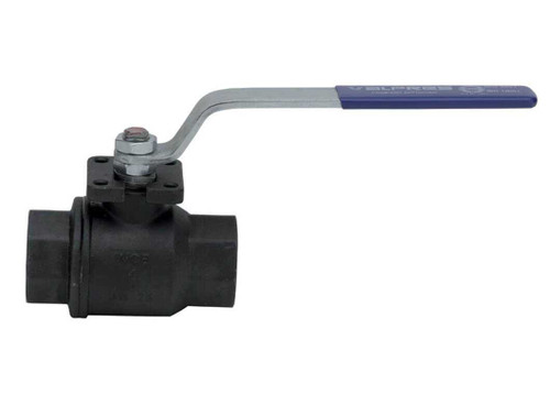 3/4" Bonomi 700056 - Ball Valve, 2-Piece, Carbon Steel, Full Port, FNPT Threaded, Manually Operated