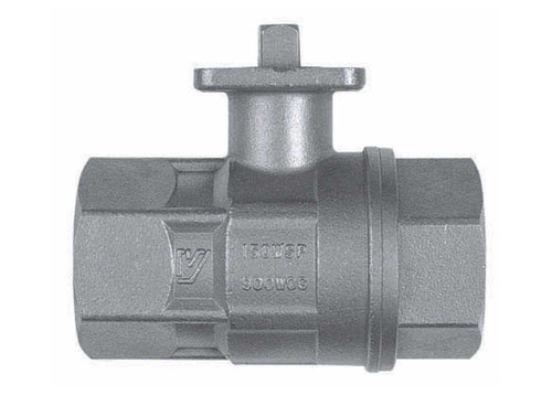 3/8" Bonomi 700076 - Ball Valve, 2-Piece, Stainless Steel, Full Port, FNPT Threaded, Manually Operated