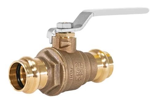 1/2" Jomar Valve JP-100G, 2 Piece, Full Port, Press Connection, Dezincification Resistant Brass, 250 WOG Ball Valve 1/2" Jomar Valve JP-100G, 2 Piece, Full Port, Press Connection, Dezincification Resistant Brass, 250 WOG Ball Valve