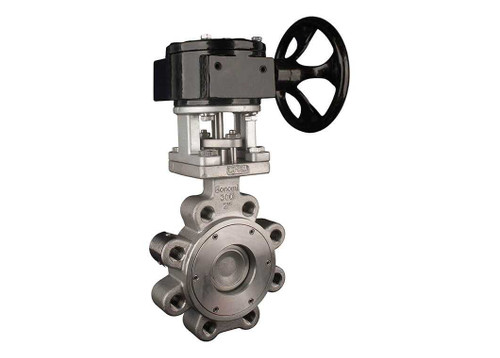 3" Bonomi G9301 - Butterfly Valve, High Performance, Lug Style, Stainless Steel, Gear Operated