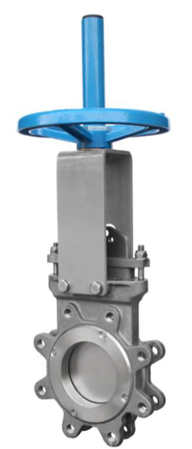 24" Orbinox Series 22 (Bi-Directional) 316SS Knife Gate Valve, Resilient seated (EPDM), Rising Stem, Hand Wheel