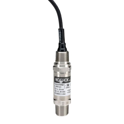 NOSHOK 621/622 Series Explosion-Proof Pressure Transmitters, 621-5000-1-1-8-6, 0 to 5,000 psig, 0.25% Accuracy (BFSL), 4 to 20 mA, 1/2" NPT Male, 1/2" NPT Conduit (6 ft Cable Attached)