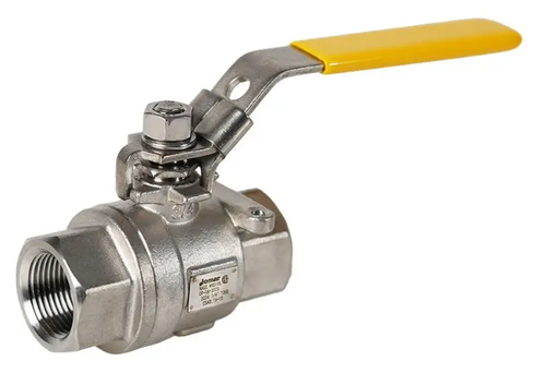 3/8" Jomar Valve T-SS-2000N-FP, 2 Piece, Full Port, Stainless Steel, NPT Threaded, Stainless Steel Ball & Stem, 2000 WOG Ball Valve