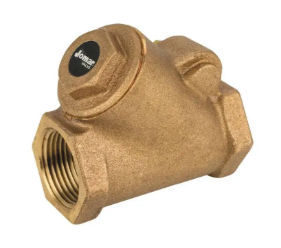 1-1/2" Jomar Valve T-511, Y-pattern Swing Check Valve, Bronze, NPT Threaded, Class 150, 300 WOG