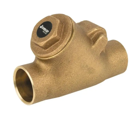 3" Jomar Valve S-511, Y-pattern Swing Check Valve, Bronze, Soldered Ends, Class 150, 300 WOG