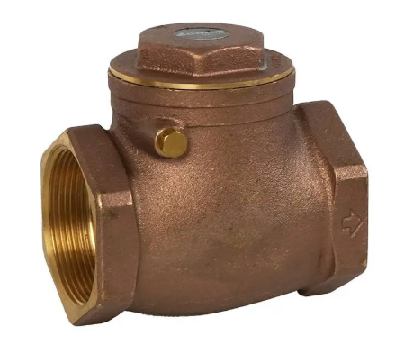 2-1/2" Jomar Valve T-501, Horizontal Swing Check Valve, Brass, NPT Threaded, Class 125, 200 WOG