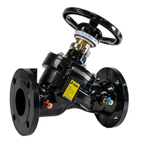 Jomar Valve Terminator G Flanged Series, Globe Style Manual Balancing Valve, Multi-Turn, Variable Orifice, Brass, Flanged, 230 WOG