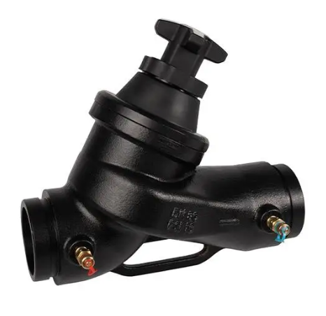 3" Jomar Valve Terminator G Grooved, Globe Style Manual Balancing Valve, Multi-Turn, Variable Orifice, Brass, Grooved, 235 WOG