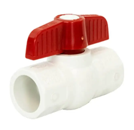 1/2"  Jomar Valve S-702, PVC Body, Schedule 40, Solvent Connection, 150 WOG Ball Valve