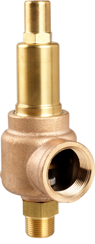 1-1/4" MNPT x 1-1/2" FNPT Aquatrol Series 740-FH ASME UV Section XIII/VIII Safety Valve With F Orifice For Liquid/Air/Gas Service, Metal Seat, Closed Cap Set 25 to 300 psi