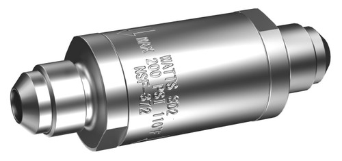 3/8" Watts SD2-MF 3/8, Lead-Free Stainless Steel, Dual Check Valve Backflow Preventer, SAE Male Flare Connection
