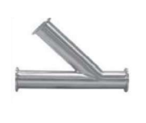 1/2" Sanitary Solutions SS28LMP-0.50-316L, Clamp Lateral "Y", Polish ID/OD, 316 Stainless Steel