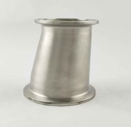 6" x 3" Sanitary Solutions SS32-14MP-6x3-316L, 316L Stainless Steel Clamp Eccentric Reducer