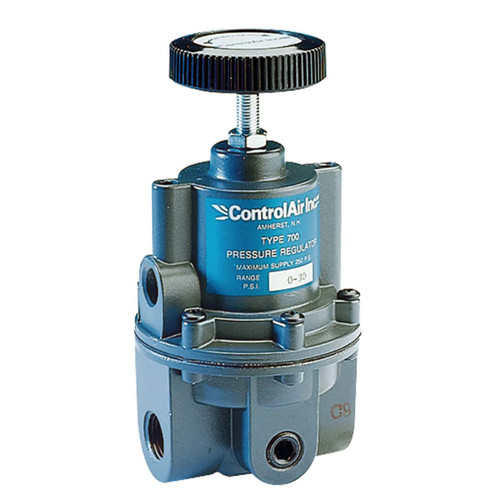 ControlAir Type 700 Precision Air Pressure Regulator, 429‑829‑396, 700‑BACH, 0-2 Psi (0-0.15 Bar), 1/4" NPT, Check Valve, High Bleed