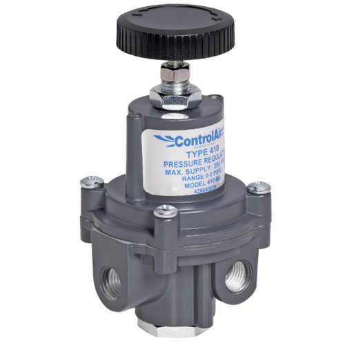 ControlAir Type 410 Series High Precision Pressure Regulator, 429-840-232, 410-BAN, 0 - 2 Psig (0 - 0.14 Bar), 1/4" National Pipe Thread, Non-Relieving