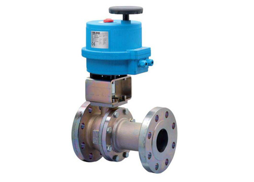 Bonomi 8E761031-00 Series - Ball Valve, Fire Safe, 2 Piece, 2 way, Carbon Steel, Flanged, Full Port, with Electric Actuator