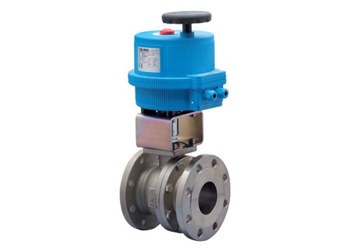 2" Bonomi 8E085-00 - Ball Valve, Fire Safe, 2 Piece, 2 way, Carbon Steel, Flanged, Full Port, with Electric Actuator